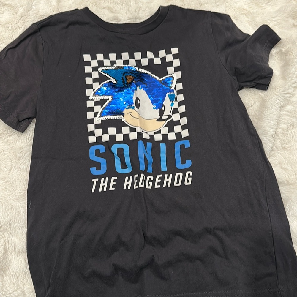 Flip sequin Sonic the Hedgehog t-shirt